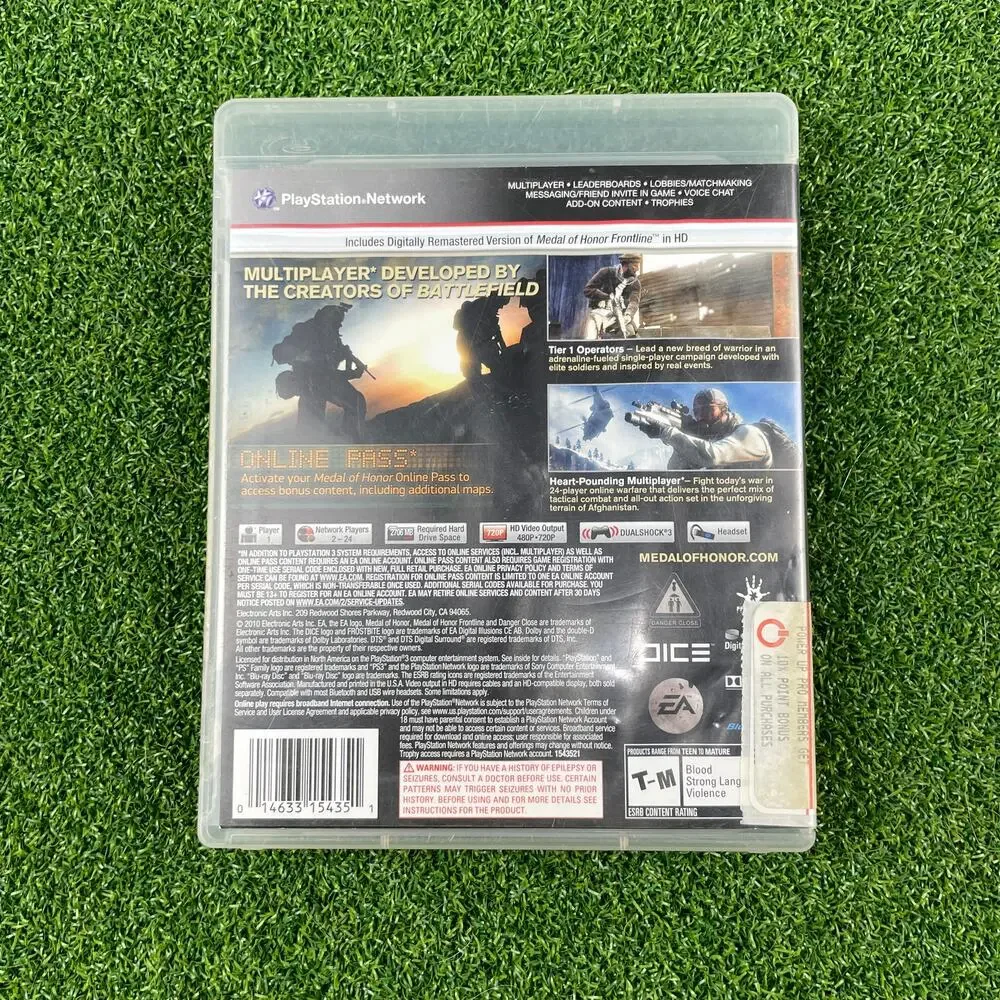 Medal of Honor (Sony PlayStation 3, 2010) PS3 Complete